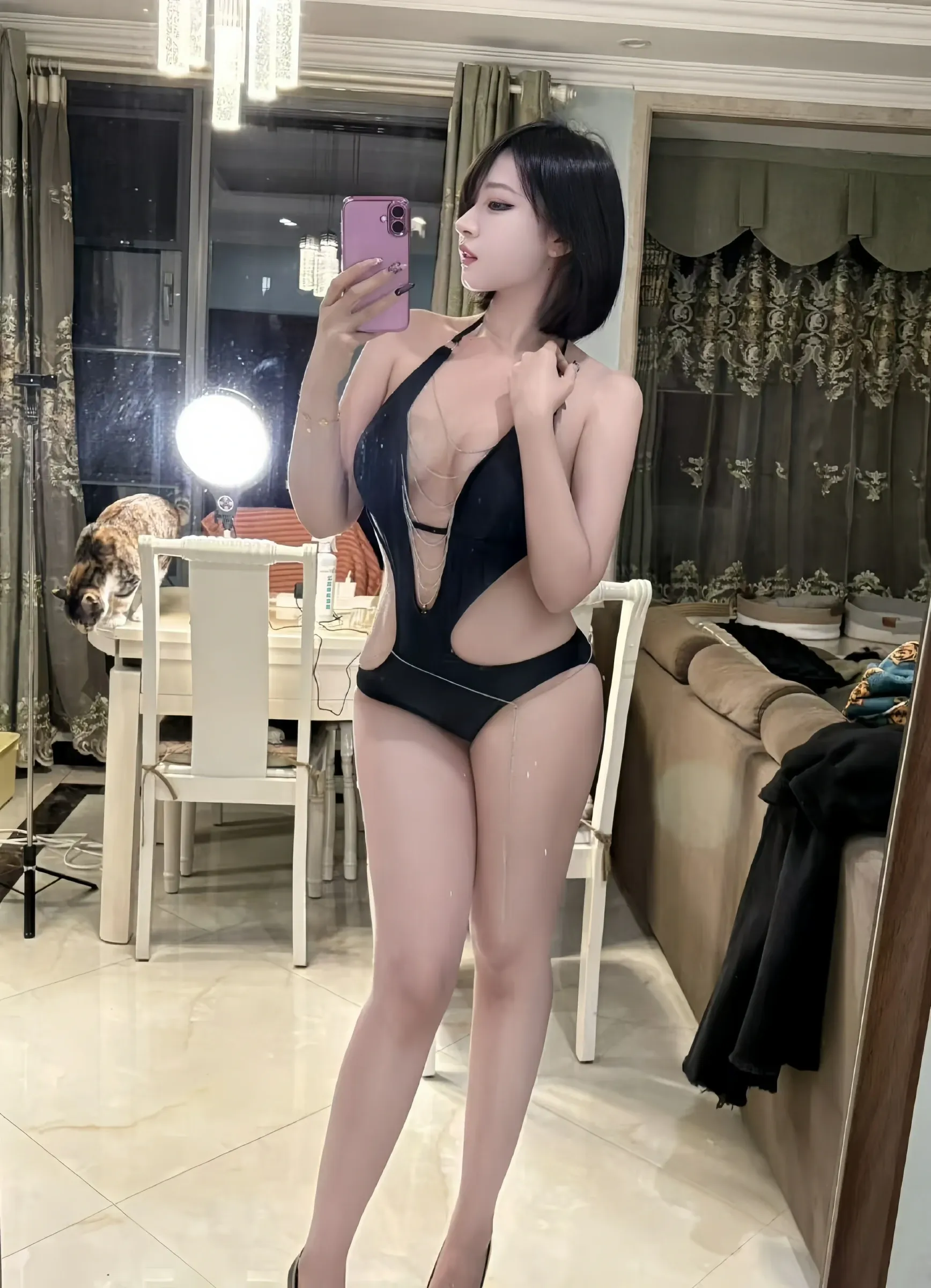 鹅鹅 – 连体比基尼泳装 [21P] 插图3